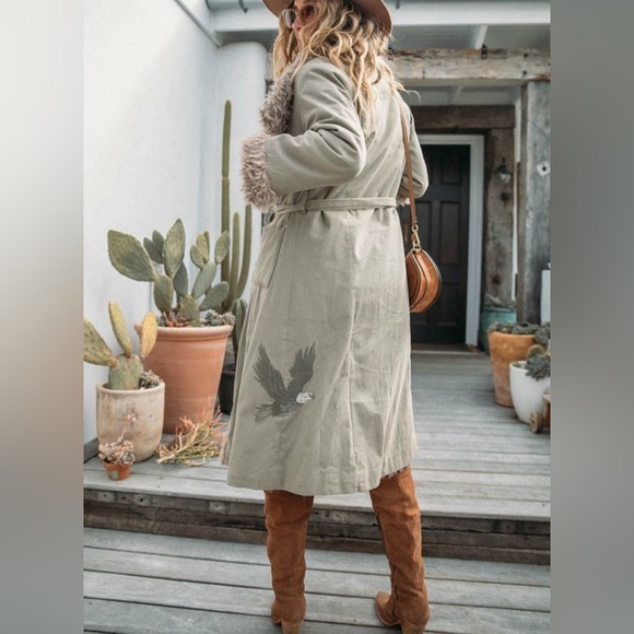 Spell khaki penny lane coat! Perfect for festivals! Perfect for burning man! - Picture 2 of 8